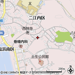 広島県尾道市因島土生町宇和部区1603周辺の地図