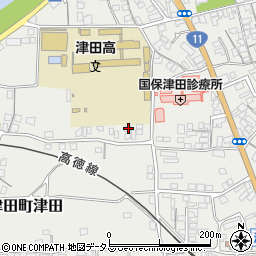 香川県さぬき市津田町津田1702-4周辺の地図