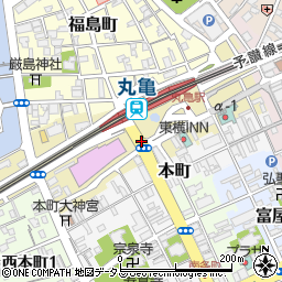 香川県丸亀市浜町周辺の地図