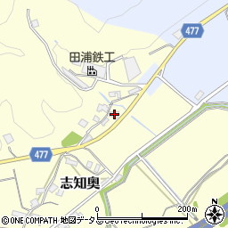 兵庫県南あわじ市志知奥375周辺の地図