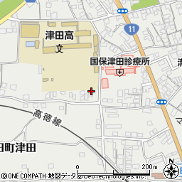 香川県さぬき市津田町津田1700-1周辺の地図