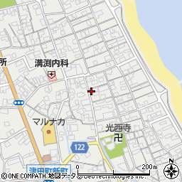 香川県さぬき市津田町津田1220周辺の地図