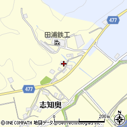 兵庫県南あわじ市志知奥434周辺の地図