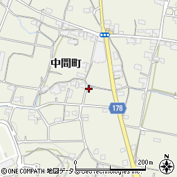 香川県高松市中間町1274周辺の地図