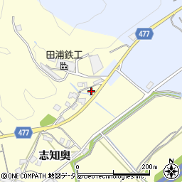 兵庫県南あわじ市志知奥417周辺の地図