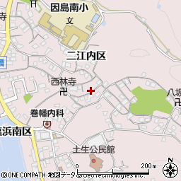 広島県尾道市因島土生町宇和部区1523-4周辺の地図