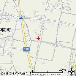 香川県高松市中間町341-1周辺の地図