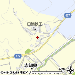 兵庫県南あわじ市志知奥433周辺の地図