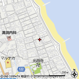 香川県さぬき市津田町津田1206周辺の地図