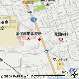 香川県さぬき市津田町津田1666-6周辺の地図
