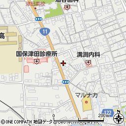香川県さぬき市津田町津田1660周辺の地図