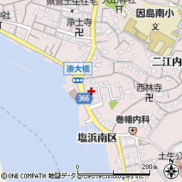 広島県尾道市因島土生町宇和部区1463周辺の地図