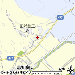 兵庫県南あわじ市志知奥421周辺の地図