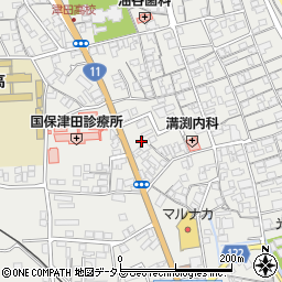 香川県さぬき市津田町津田1660-6周辺の地図