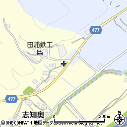 兵庫県南あわじ市志知奥420周辺の地図