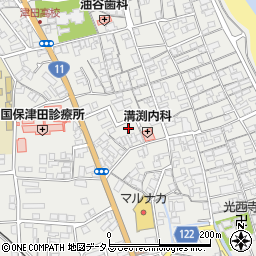香川県さぬき市津田町津田1059-5周辺の地図