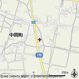 香川県高松市中間町872周辺の地図