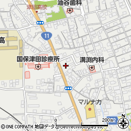 香川県さぬき市津田町津田1660-9周辺の地図
