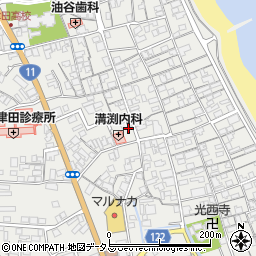 香川県さぬき市津田町津田1049-7周辺の地図