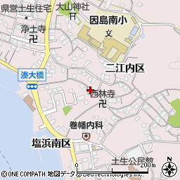 広島県尾道市因島土生町宇和部区1669周辺の地図