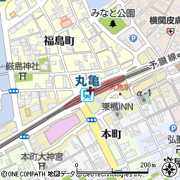 ＪＲ丸亀駅周辺の地図