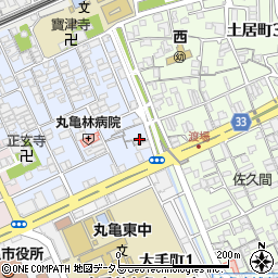 香川県丸亀市風袋町256周辺の地図