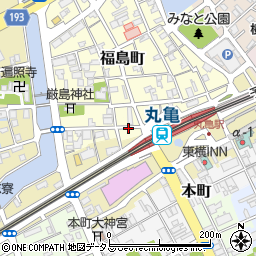 香川県丸亀市新町周辺の地図