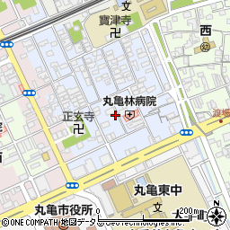 香川県丸亀市風袋町周辺の地図