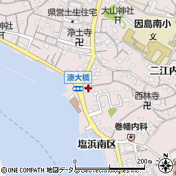 広島県尾道市因島土生町宇和部区1458周辺の地図