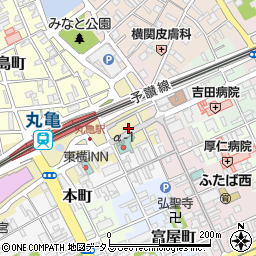 香川県丸亀市浜町124周辺の地図