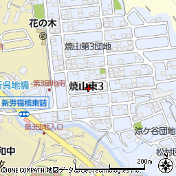 広島県呉市焼山東3丁目8周辺の地図