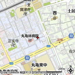 香川県丸亀市風袋町168周辺の地図