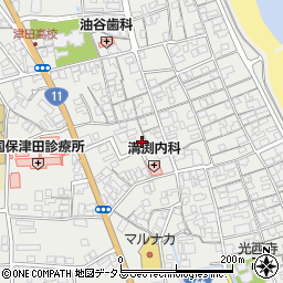 香川県さぬき市津田町津田1056周辺の地図