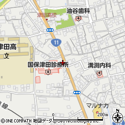 香川県さぬき市津田町津田1658周辺の地図