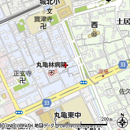 香川県丸亀市風袋町168-2周辺の地図