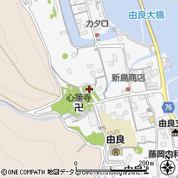 由良湊神社周辺の地図