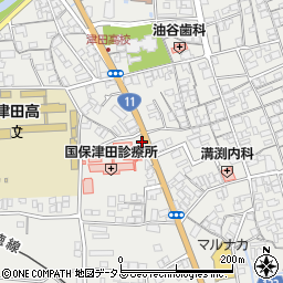 香川県さぬき市津田町津田1658-5周辺の地図
