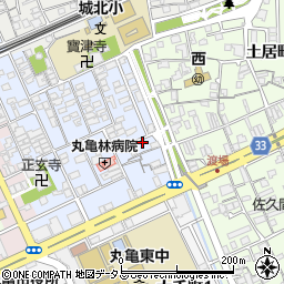 香川県丸亀市風袋町166周辺の地図