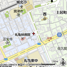 香川県丸亀市風袋町165周辺の地図