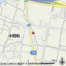 香川県高松市中間町870-2周辺の地図