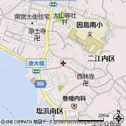 広島県尾道市因島土生町宇和部区1515-2周辺の地図