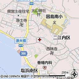 広島県尾道市因島土生町宇和部区1515周辺の地図