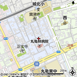 香川県丸亀市風袋町174周辺の地図