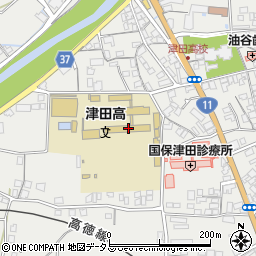 香川県さぬき市津田町津田1632周辺の地図