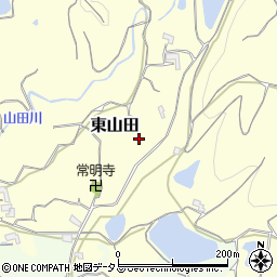 和歌山県紀の川市東山田周辺の地図