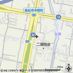 香川県高松市中間町438周辺の地図