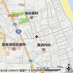 香川県さぬき市津田町津田1096周辺の地図