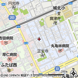 香川県丸亀市風袋町33周辺の地図