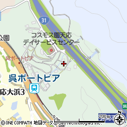 広島県呉市天応伝十原町6-15周辺の地図