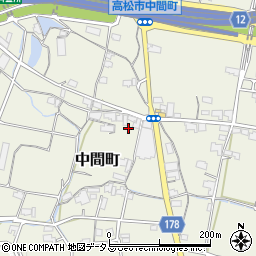 香川県高松市中間町885-3周辺の地図